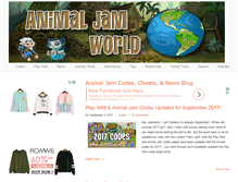 Tablet Screenshot of animaljamworld.com